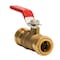 Quickfitting 1/2in Push-to-Connect x 1/2in Push-to-Connect Brass Full Port Ball Valve LF912R - alternate 1